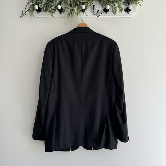 Mens Ben Sherman 100% wool Black Pin Striped Two Button Blazer 44L - Picture 5 of 5
